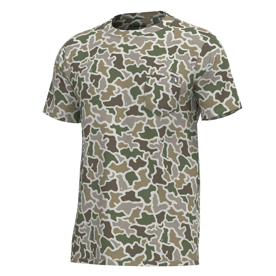 Local Boy Toddler SS Heather Blend Crew