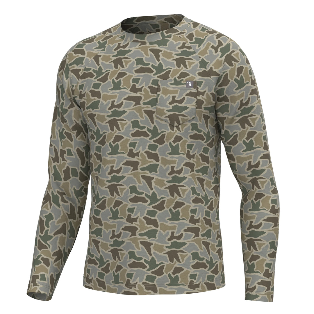 Local Boy Toddler LS Heather Blend Crew