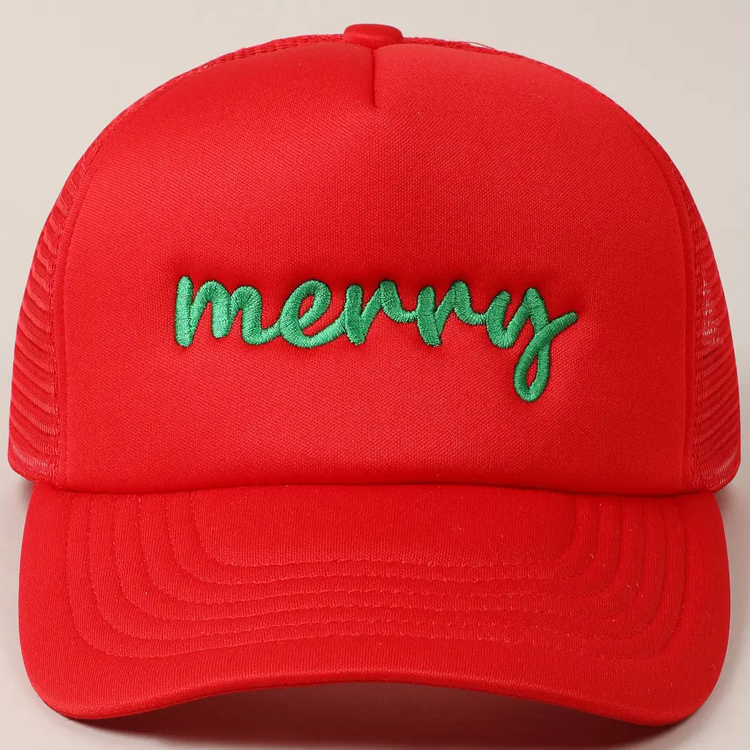Merry Mesh Back Trucker Hat