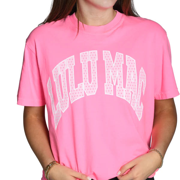 Lulu Mac Polka Dot Logo Tee