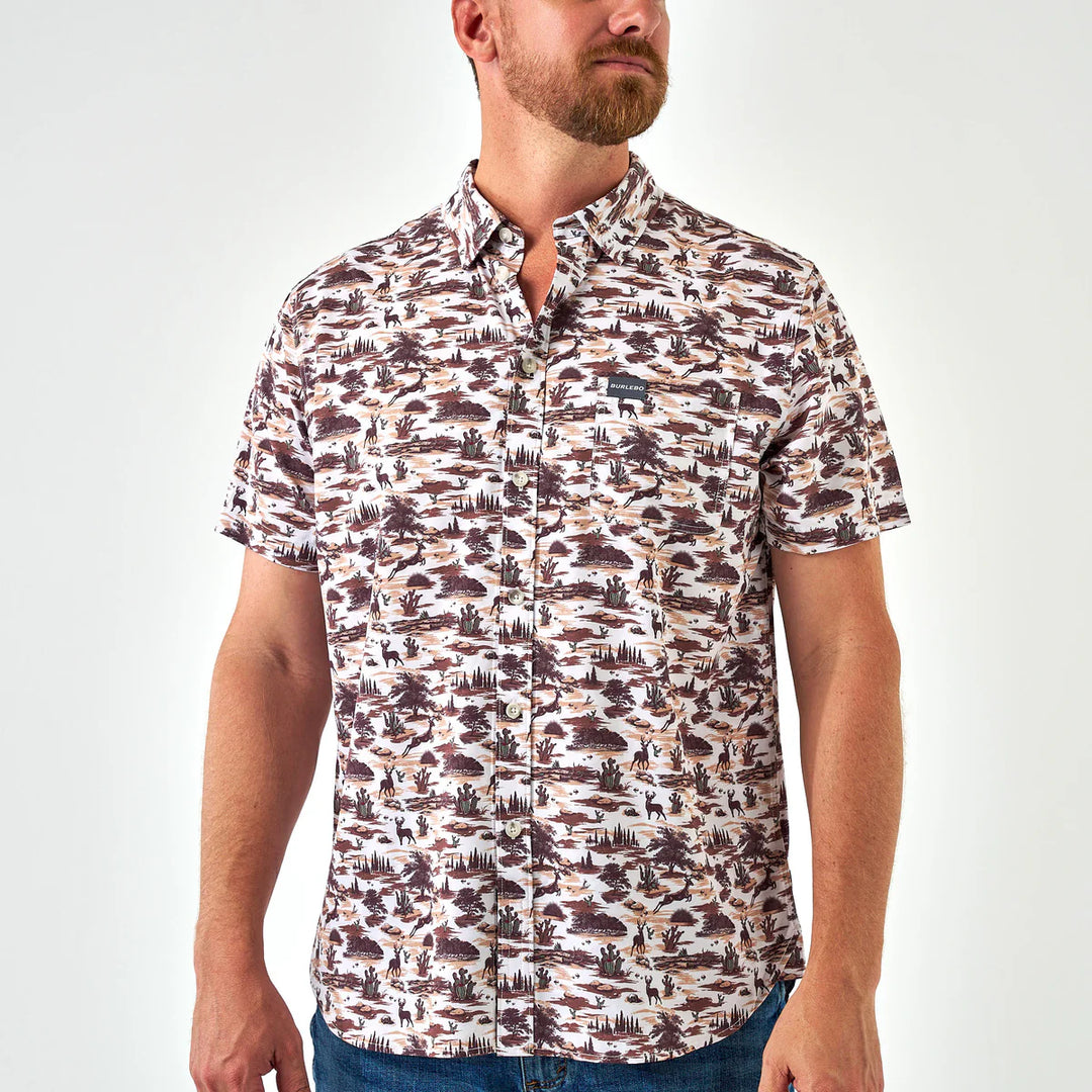 Burlebo Performance Button Up - Brush Country