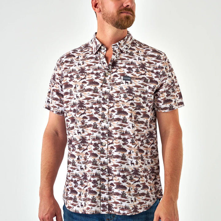 Burlebo Performance Button Up - Brush Country