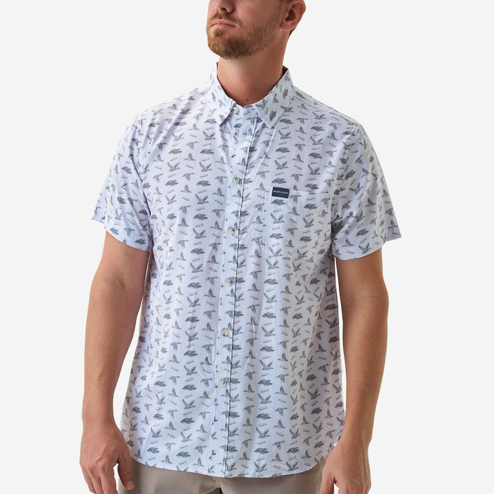 Burlebo Performance Button Up - Ducks and Calls