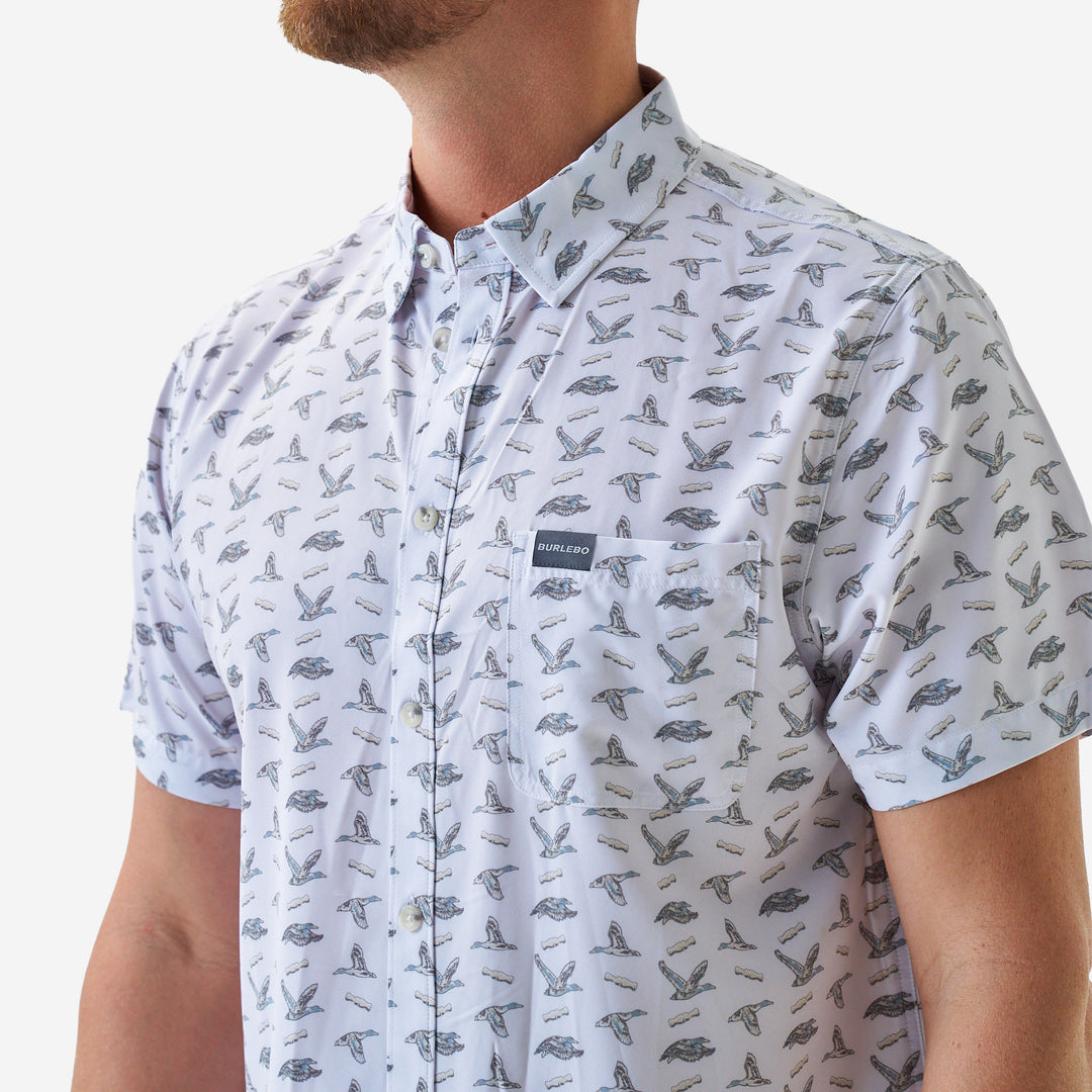 Burlebo Performance Button Up - Ducks and Calls