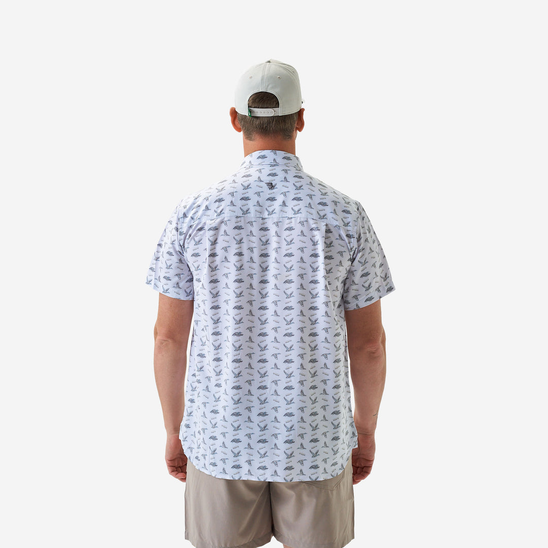 Burlebo Performance Button Up - Ducks and Calls