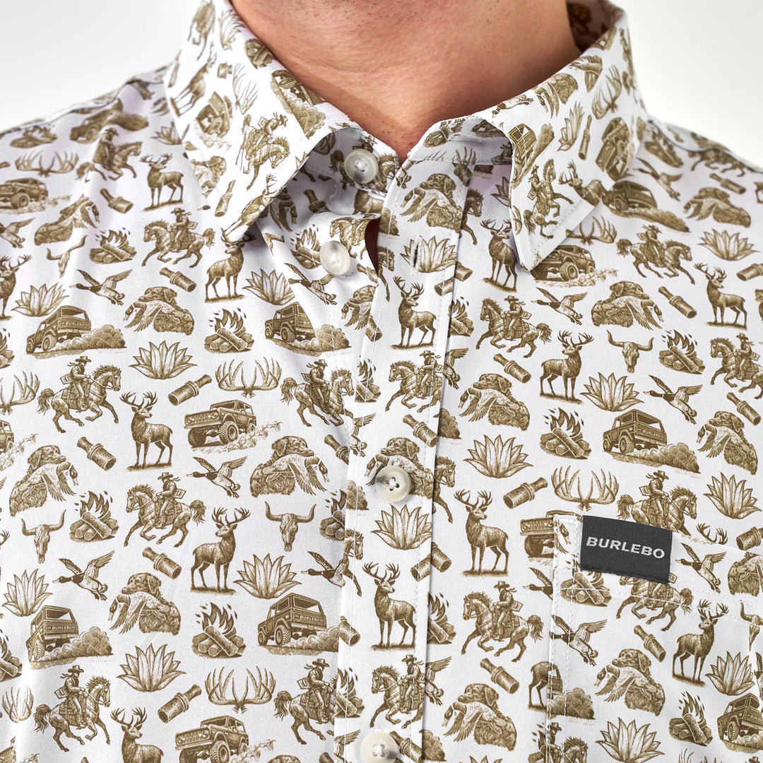 Burlebo Performance Button Up - Into The Wild