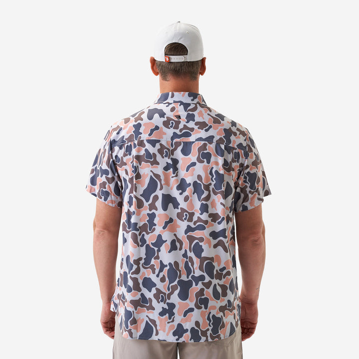 Burlebo Performance Button Up - Vintage Camo