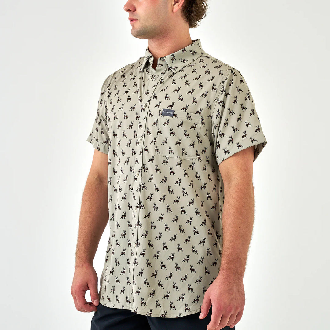 Burlebo Performance Button Up - Whitetail Deer