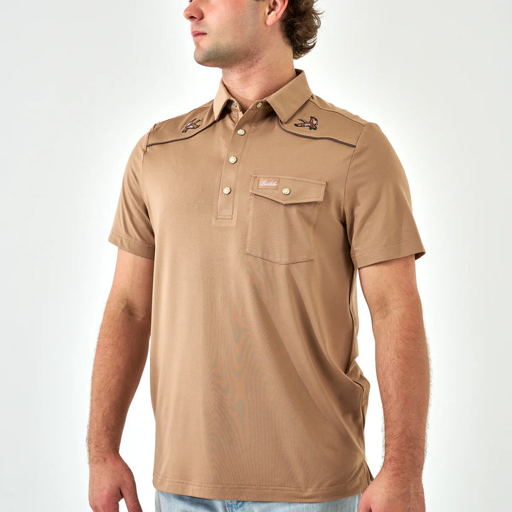 Burlebo Pearl Snap Performance Polo