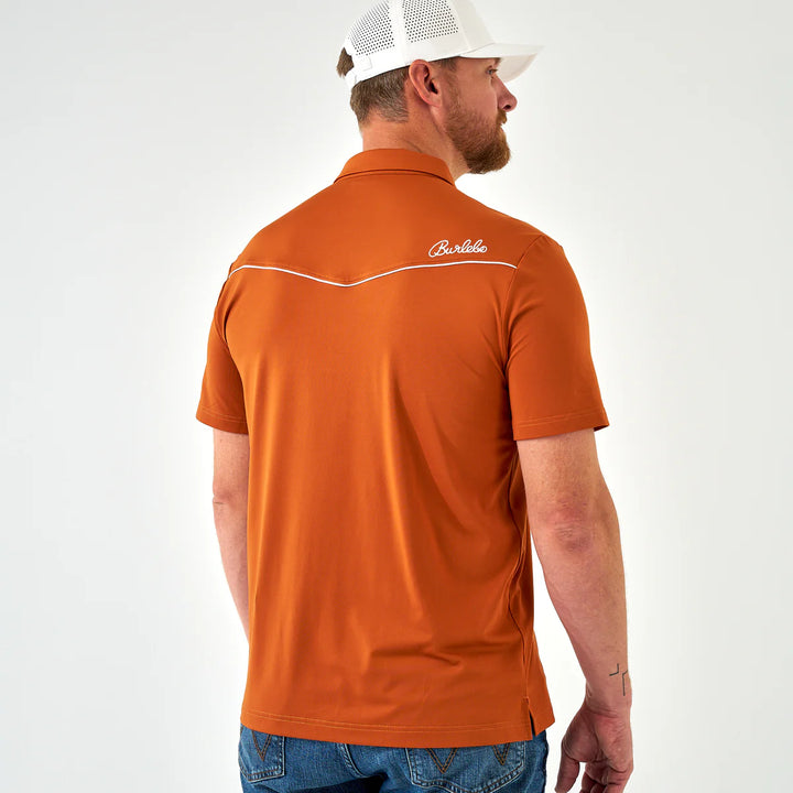 Burlebo Pearl Snap Performance Polo