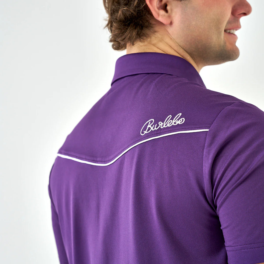 Burlebo Pearl Snap Performance Polo