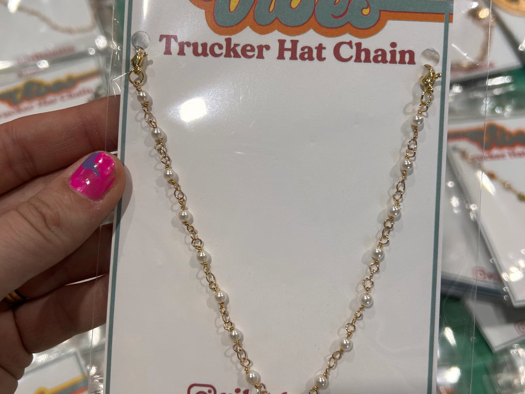 Trucker Hat Chains - Gold