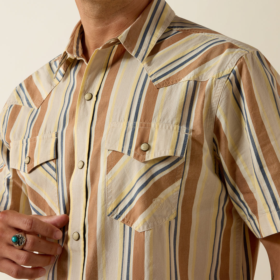 Ariat Men's Hawthorne Retro Fitted SS Snap Shirt