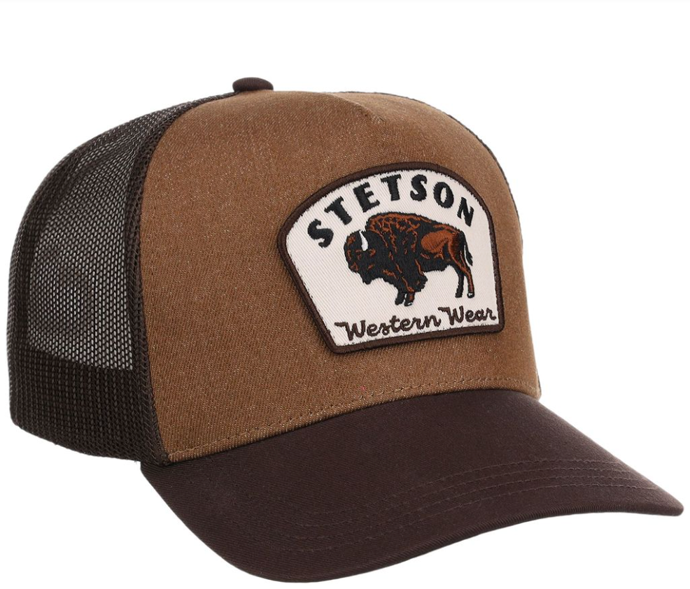 Stetson Bison Patch Trucker Hat
