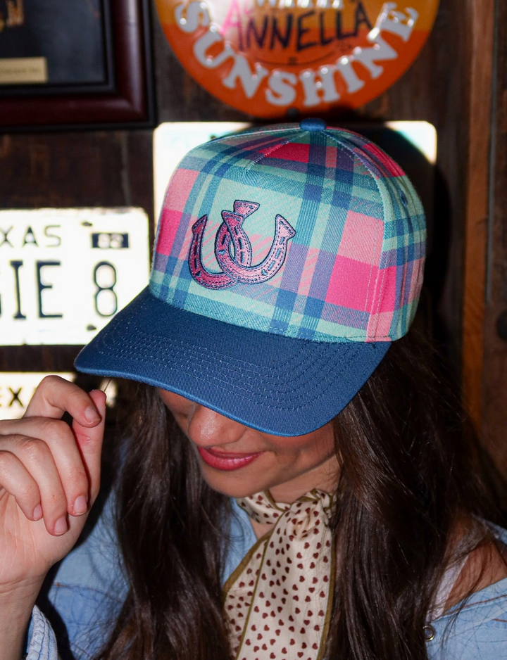 The Plaid Horseshoe Canvas Cap