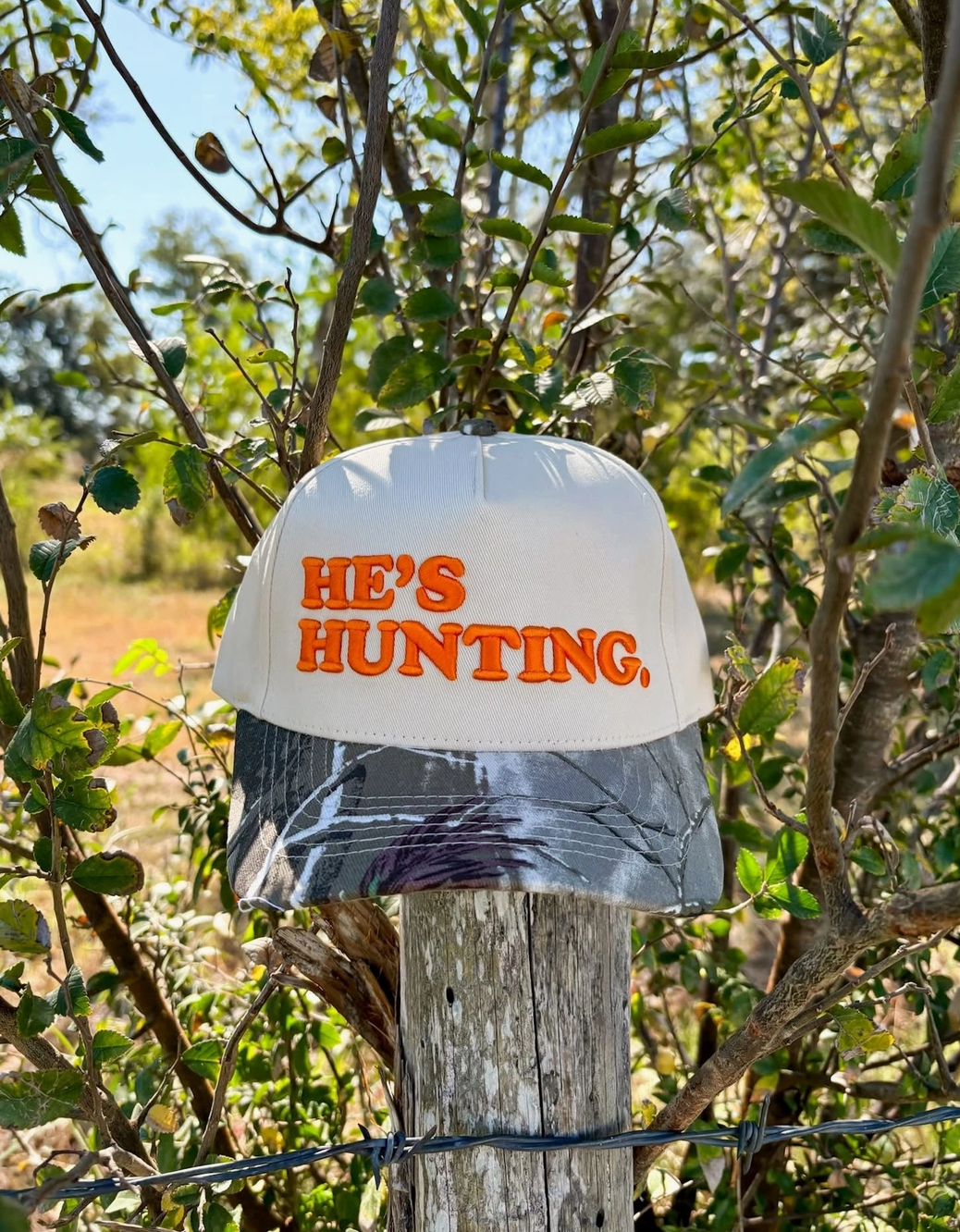 The He's Hunting Canvas Cap