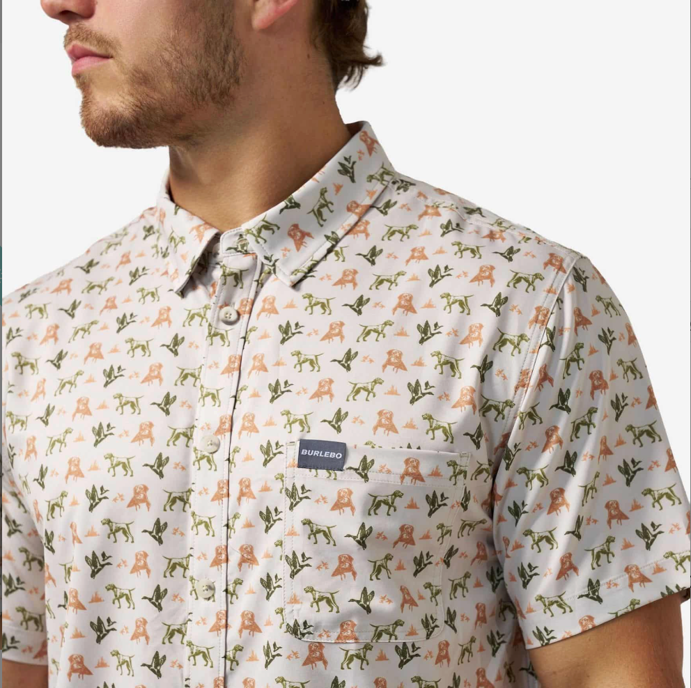 Burlebo Performance Button Up - Mallard Duck Dog