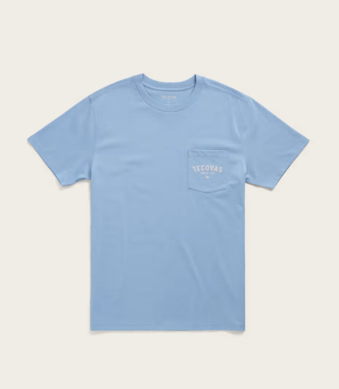 Tecovas Men's Fine Makers Pocket Tee - Chambray