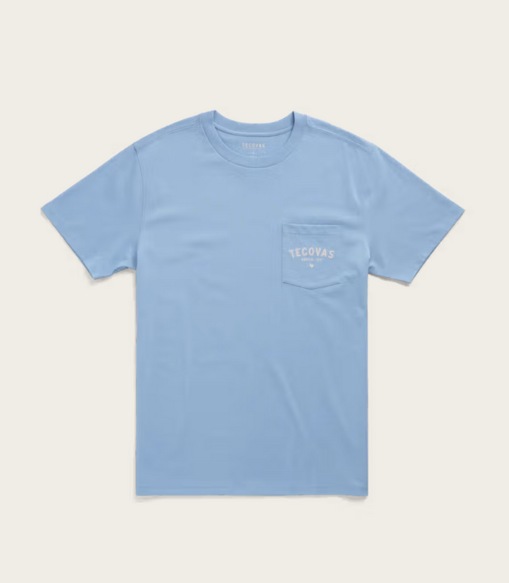 Tecovas Men's Fine Makers Pocket Tee - Chambray