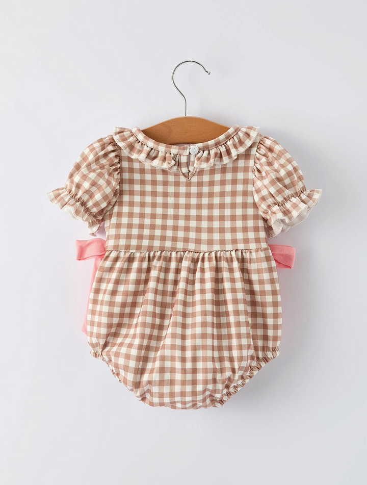 BR Rylee Faith Gingerbread Bow Romper