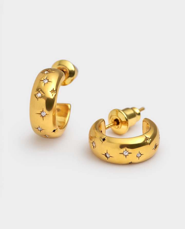 Katie Loxton Starry Hoop Earrings