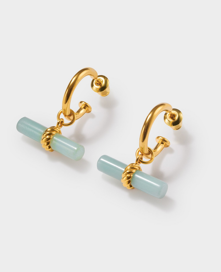 Katie Loxton Azura T-Bar Hoop Earrings