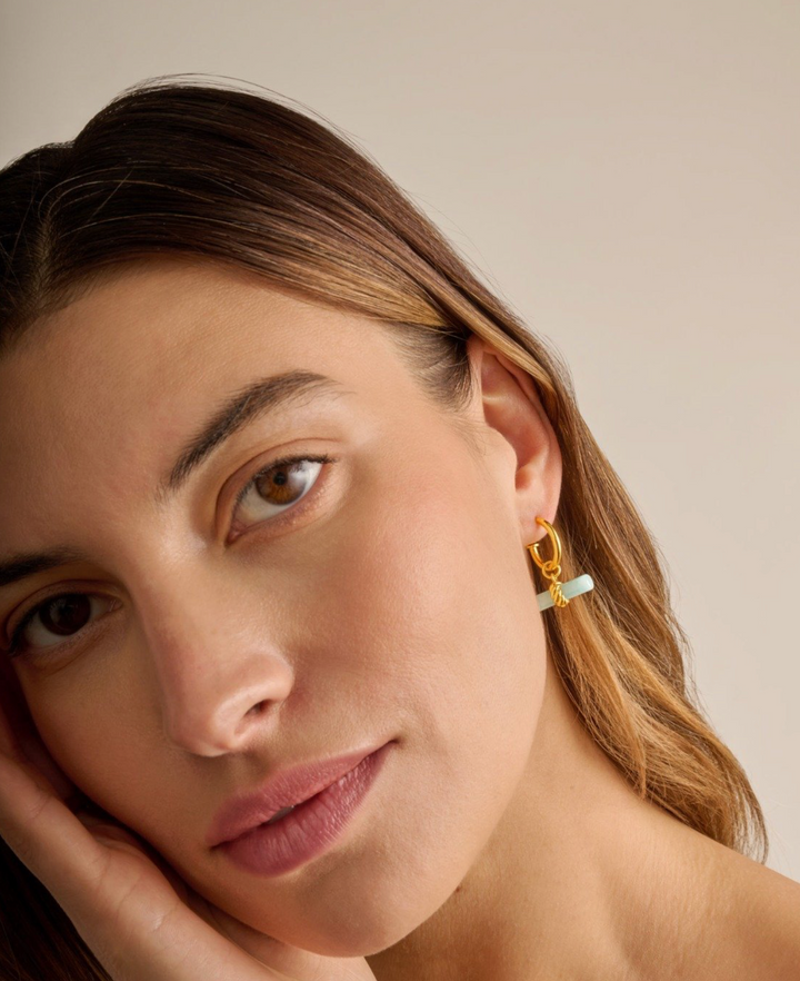 Katie Loxton Azura T-Bar Hoop Earrings