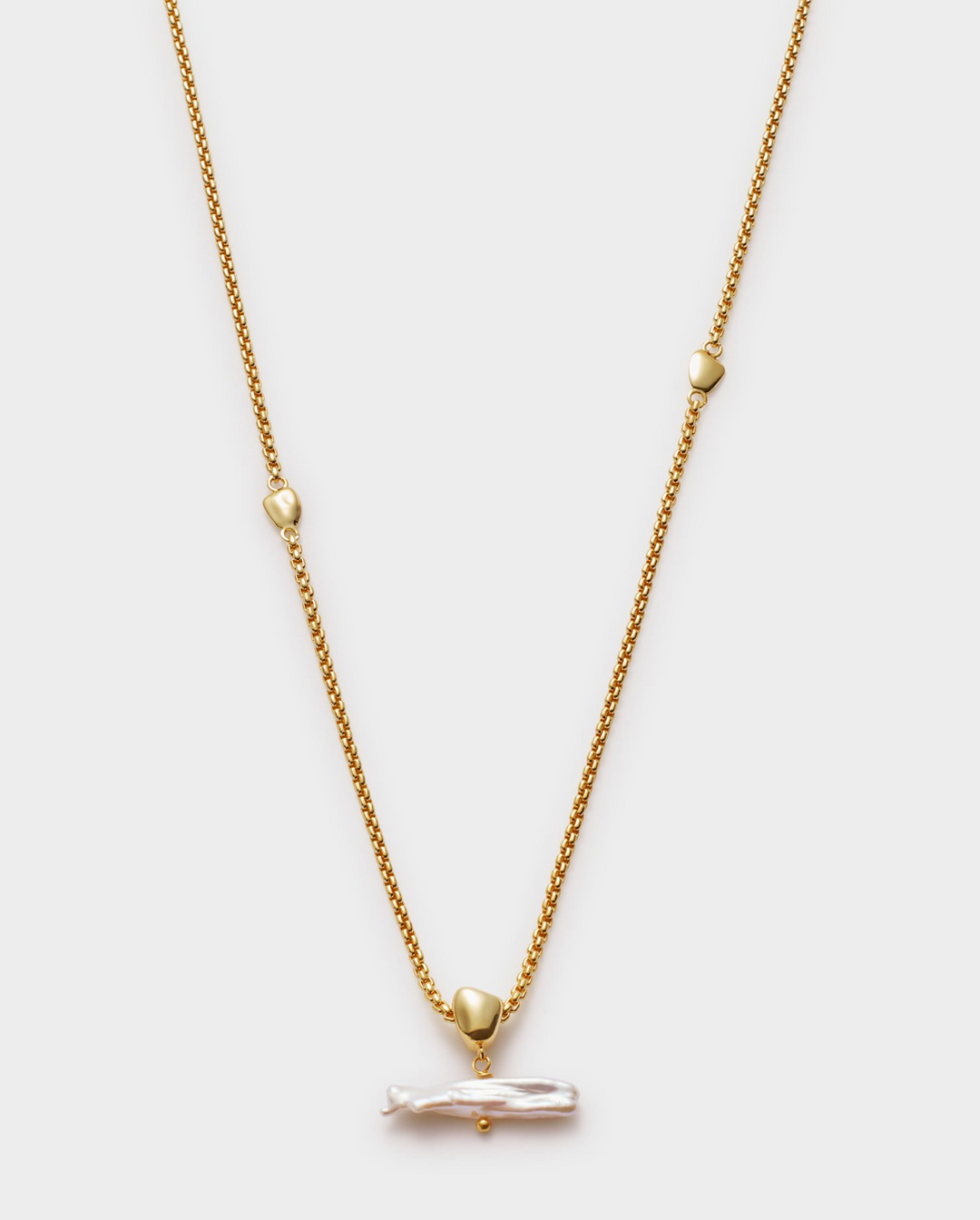 Katie Loxton Sol Pearl T-Bar Necklace