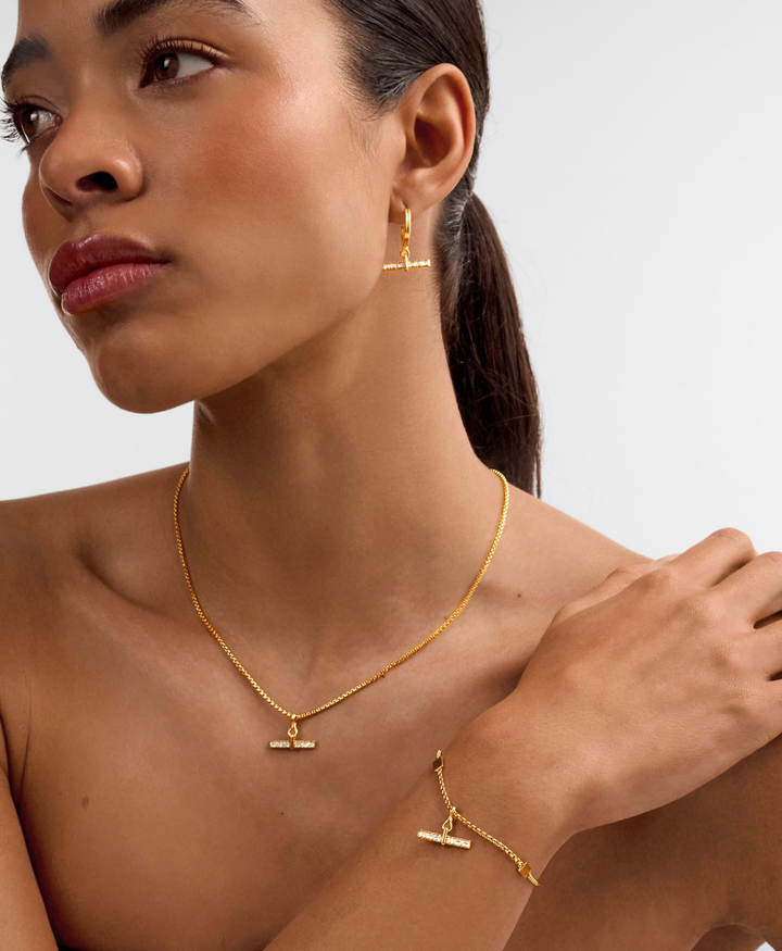 Katie Loxton Lustre T-Bar Necklace