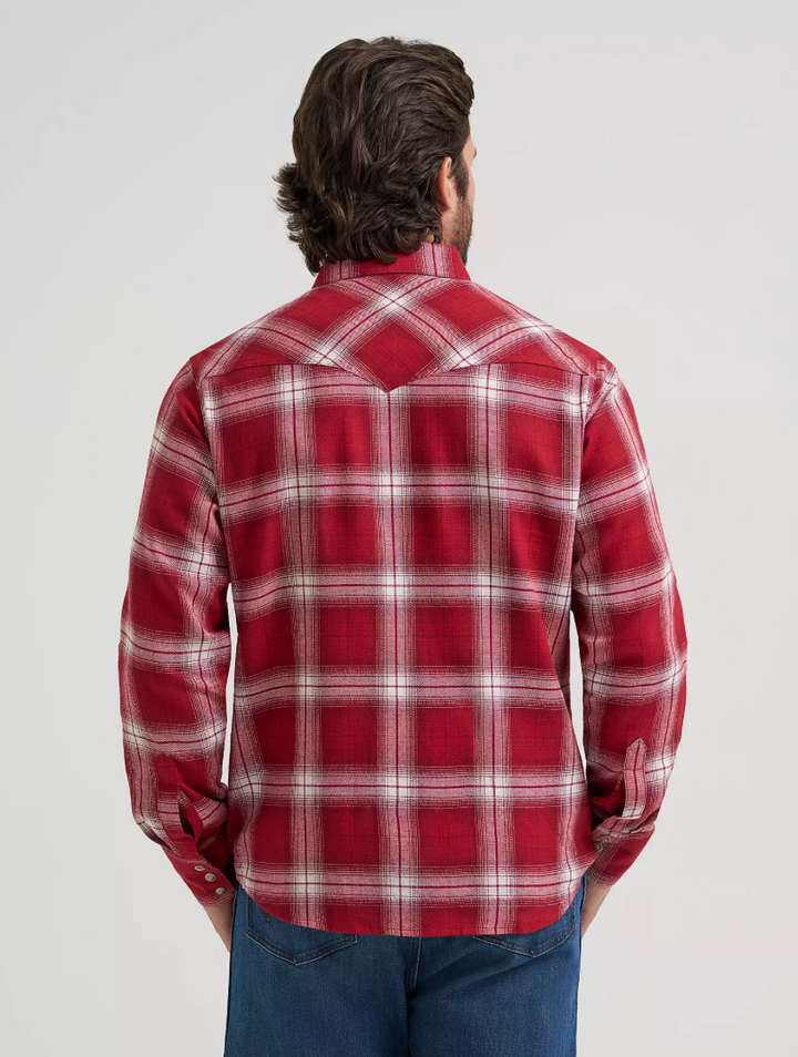 Wrangler Men's Retro LS Flannel Plaid Shirt