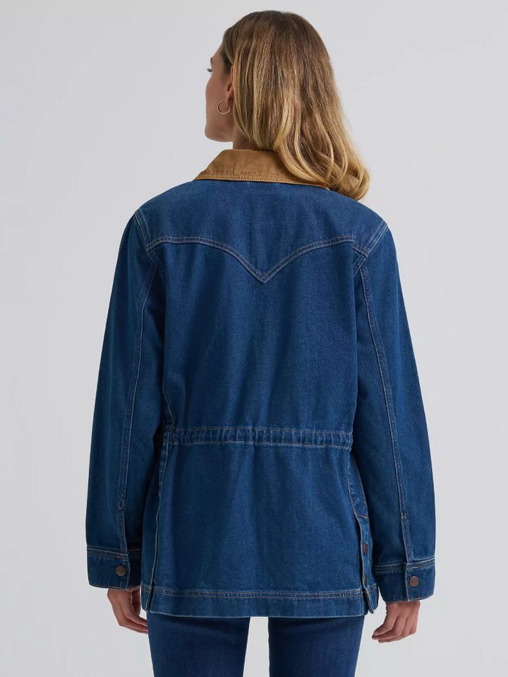 Wrangler Women's Denim Cinched Barn Jacket
