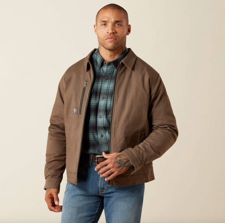 Ariat Men's Rebar Flannel Lined Shop Jacket