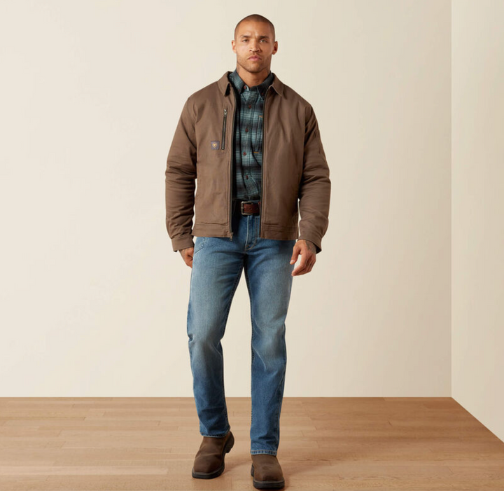 Ariat Men's Rebar Flannel Lined Shop Jacket