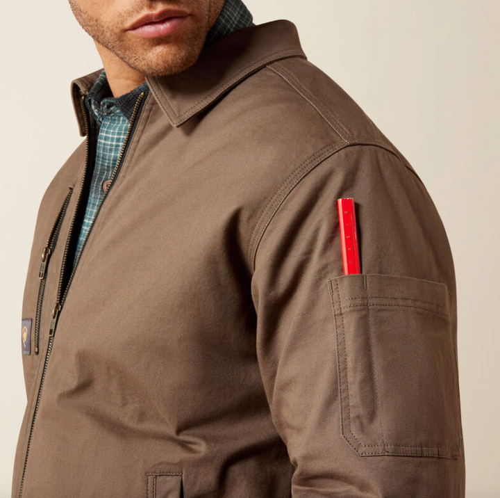 Ariat Men's Rebar Flannel Lined Shop Jacket