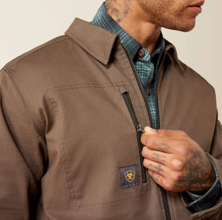 Ariat Men's Rebar Flannel Lined Shop Jacket