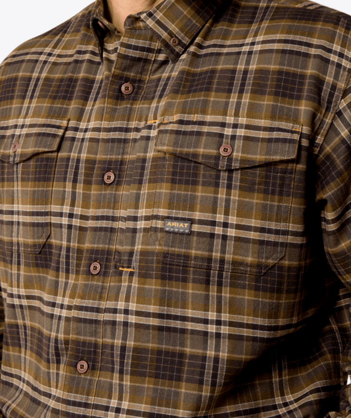 Ariat Men's Rebar Flannel DuraStretch Work Shirt