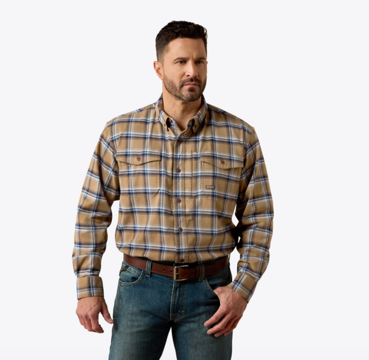 Ariat Men's Rebar Flannel DuraStretch Work Shirt