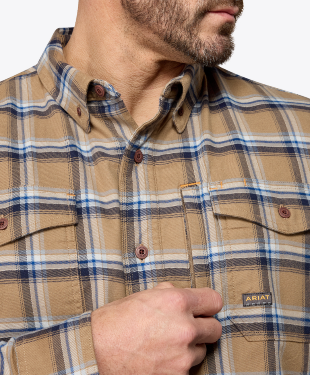 Ariat Men's Rebar Flannel DuraStretch Work Shirt