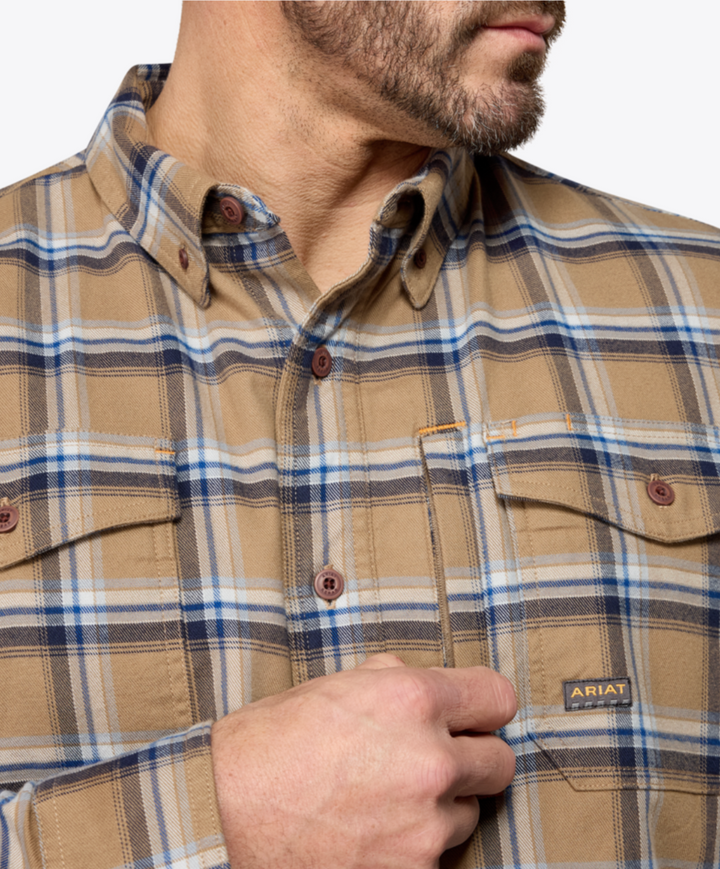 Ariat Men's Rebar Flannel DuraStretch Work Shirt