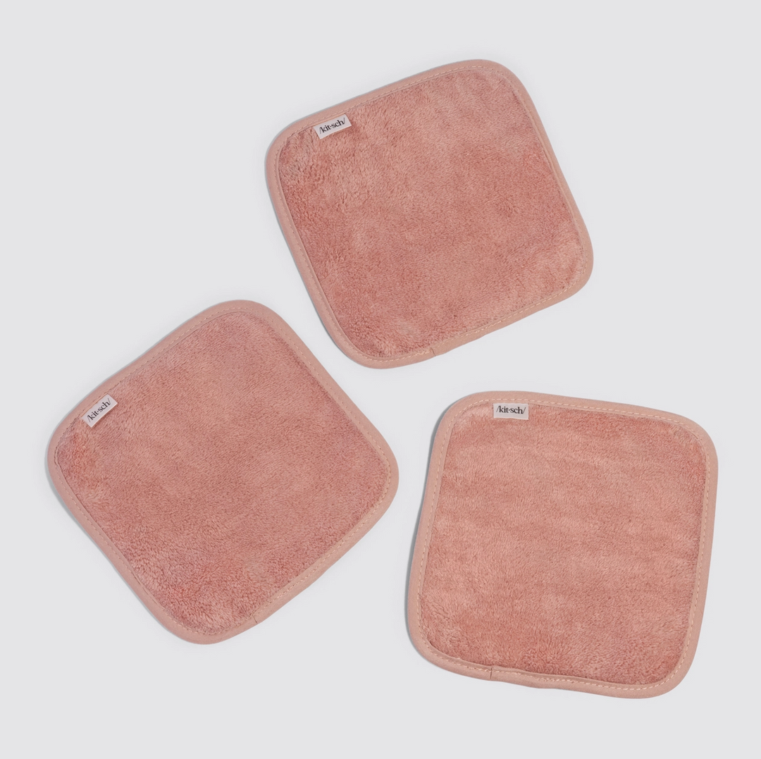 Kitsch Microfiber Face Towels - Set of 3