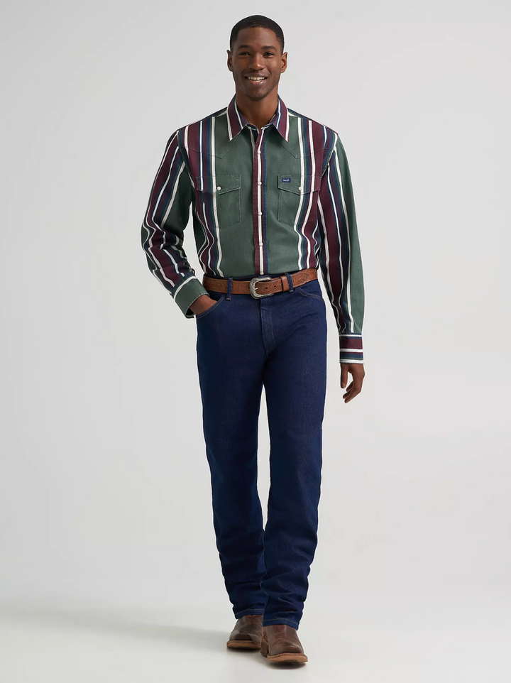 Wrangler Men's Vintage Inspired Brushpopper Shirt