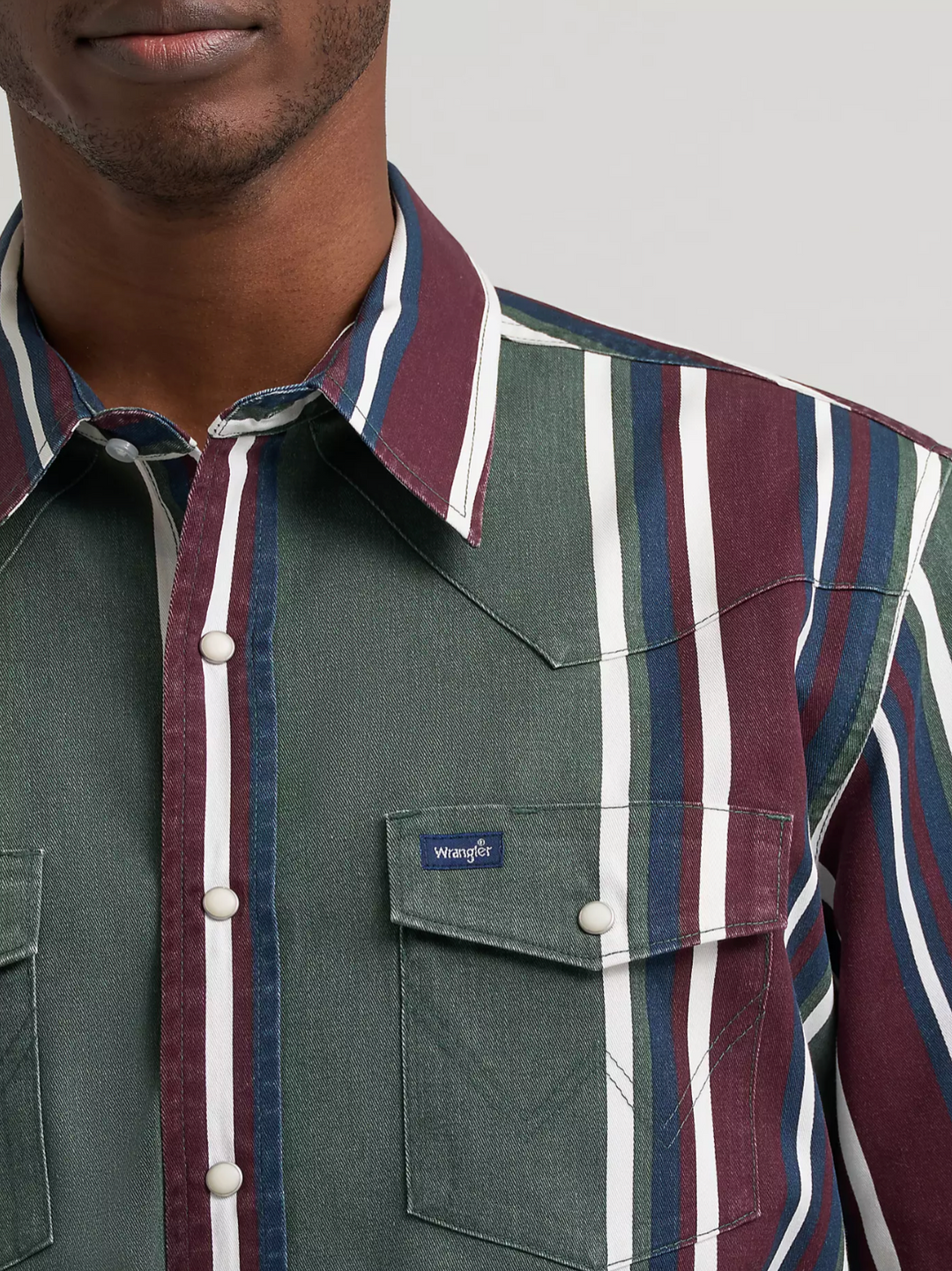 Wrangler Men's Vintage Inspired Brushpopper Shirt