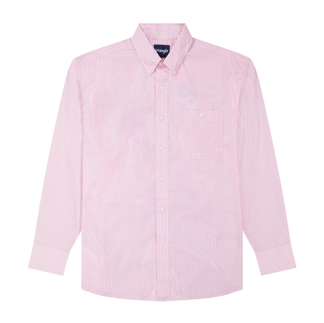 Wrangler Men's Bucking Cancer Long Sleeve Shirt