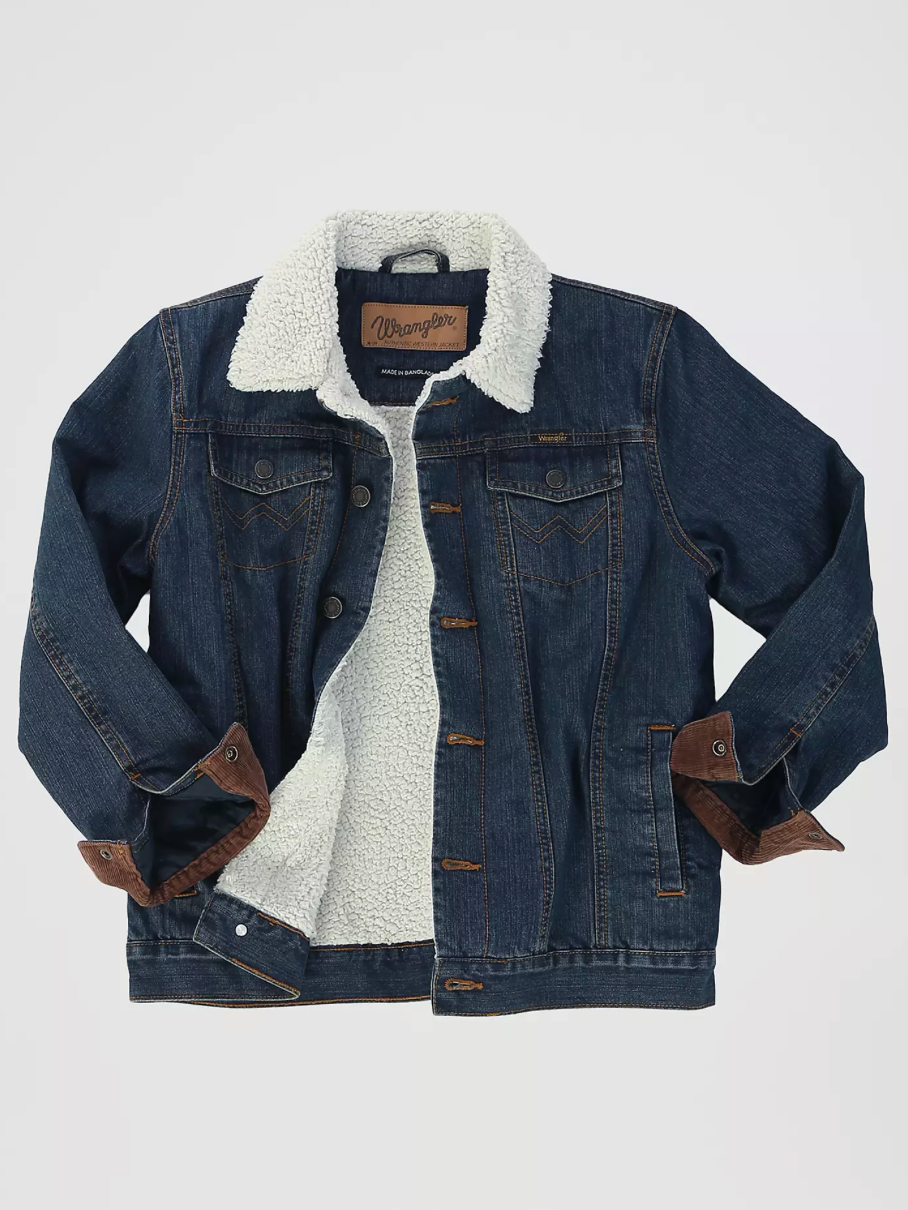 Wrangler Boys Western Sherpa Lined Jacket