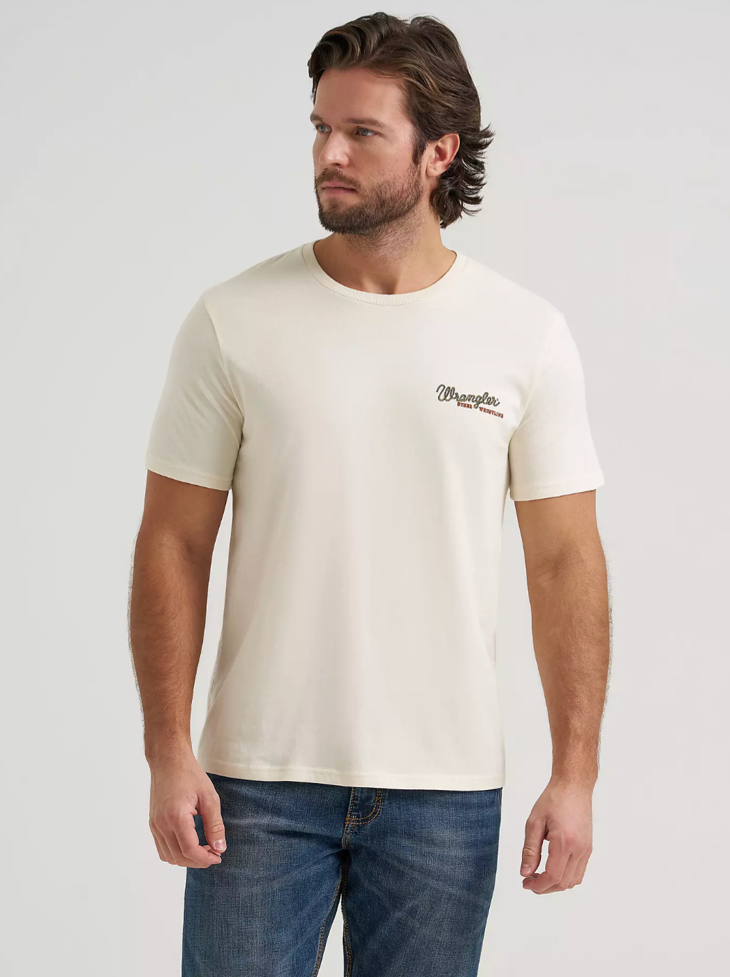 Wrangler Men's Steer Wrestling Graphic Tee