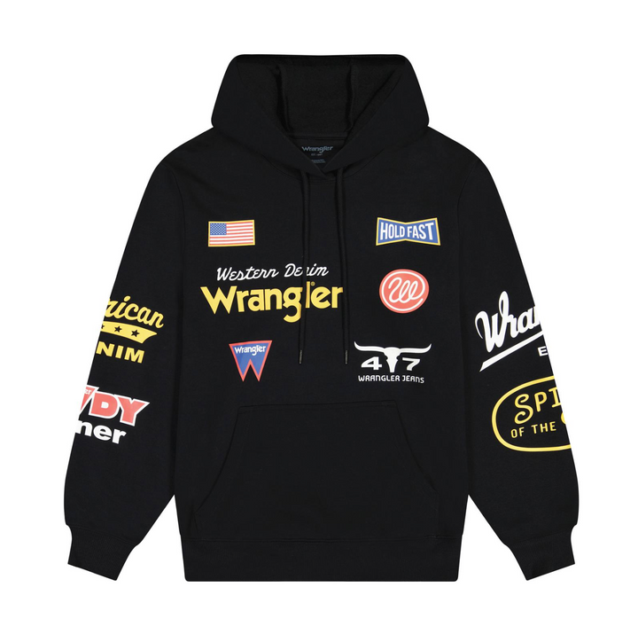 Wrangler Men's Cal Logo Western Hoodie