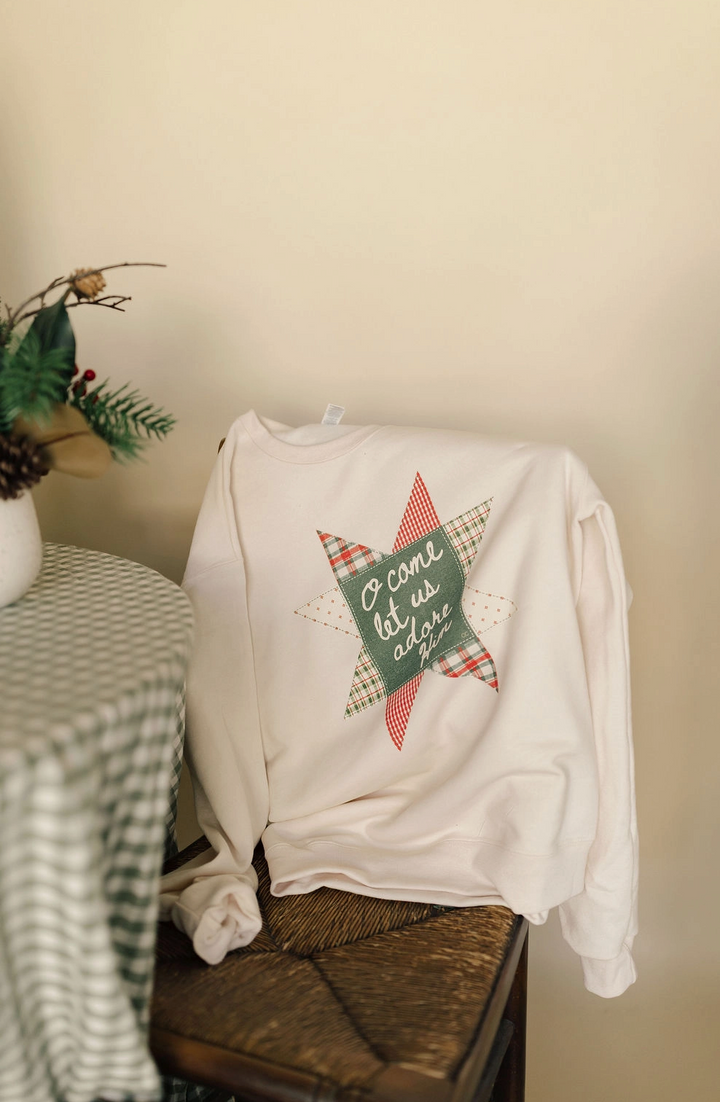 The Christmas Quilt Adore Him Tee