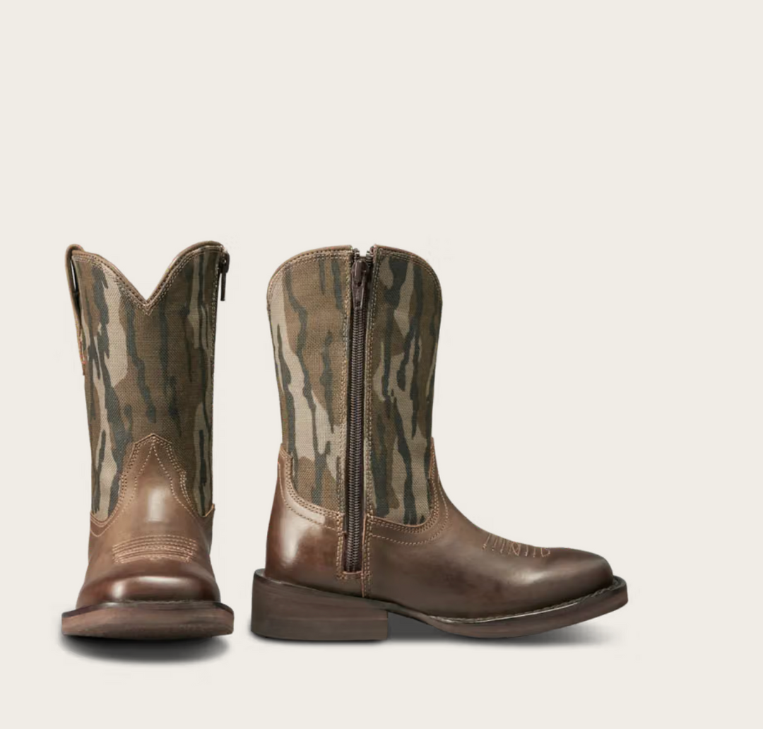 Tecovas x Mossy Oak Doc Toddler Boots