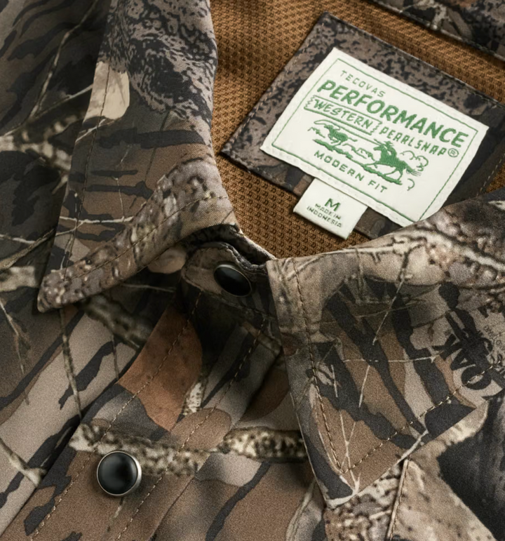 Tecovas Men's Mossy Oak Performance Western SS Shirt