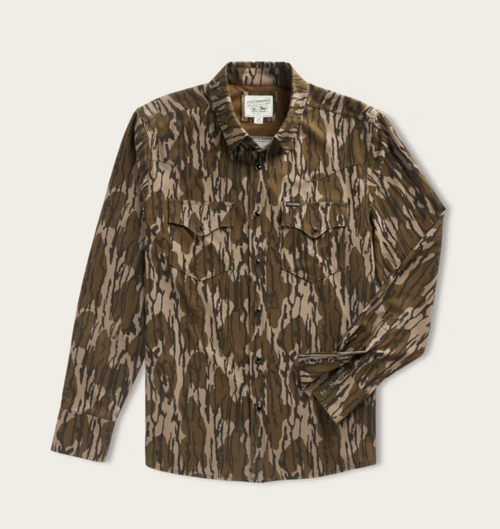 Tecovas Men's Mossy Oak Performance Western LS Shirt